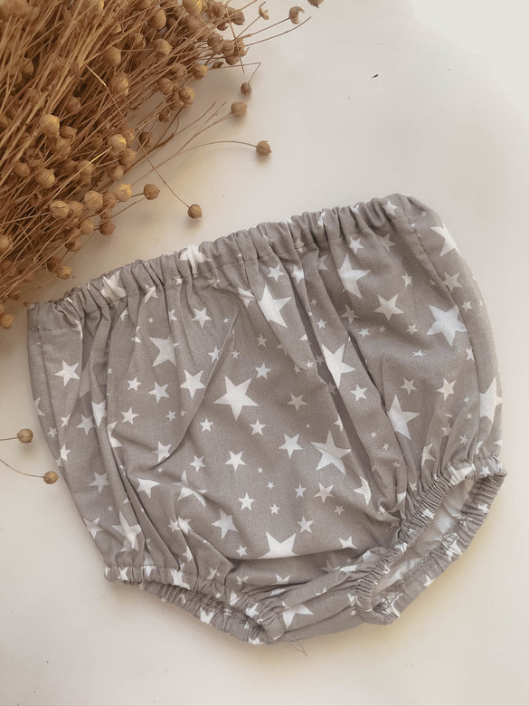 Трусы из хлопка звезды на сером