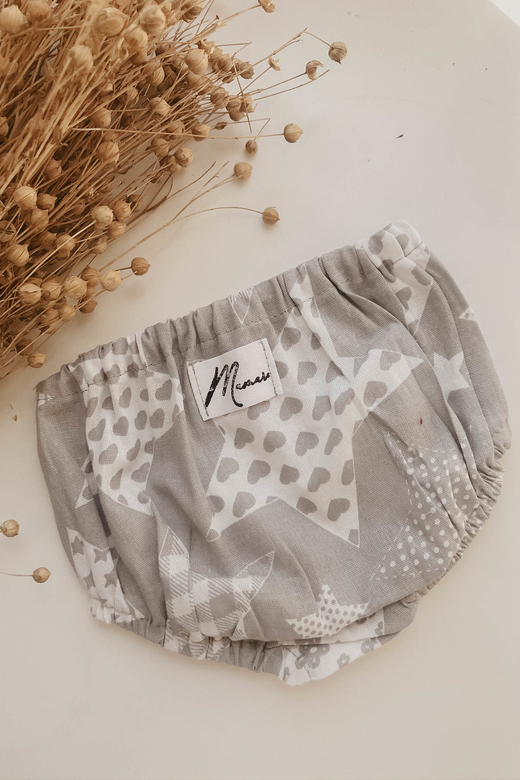 Трусы из хлопка звезды на сером