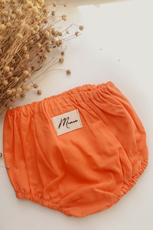 Трусы из хлопка морковный
