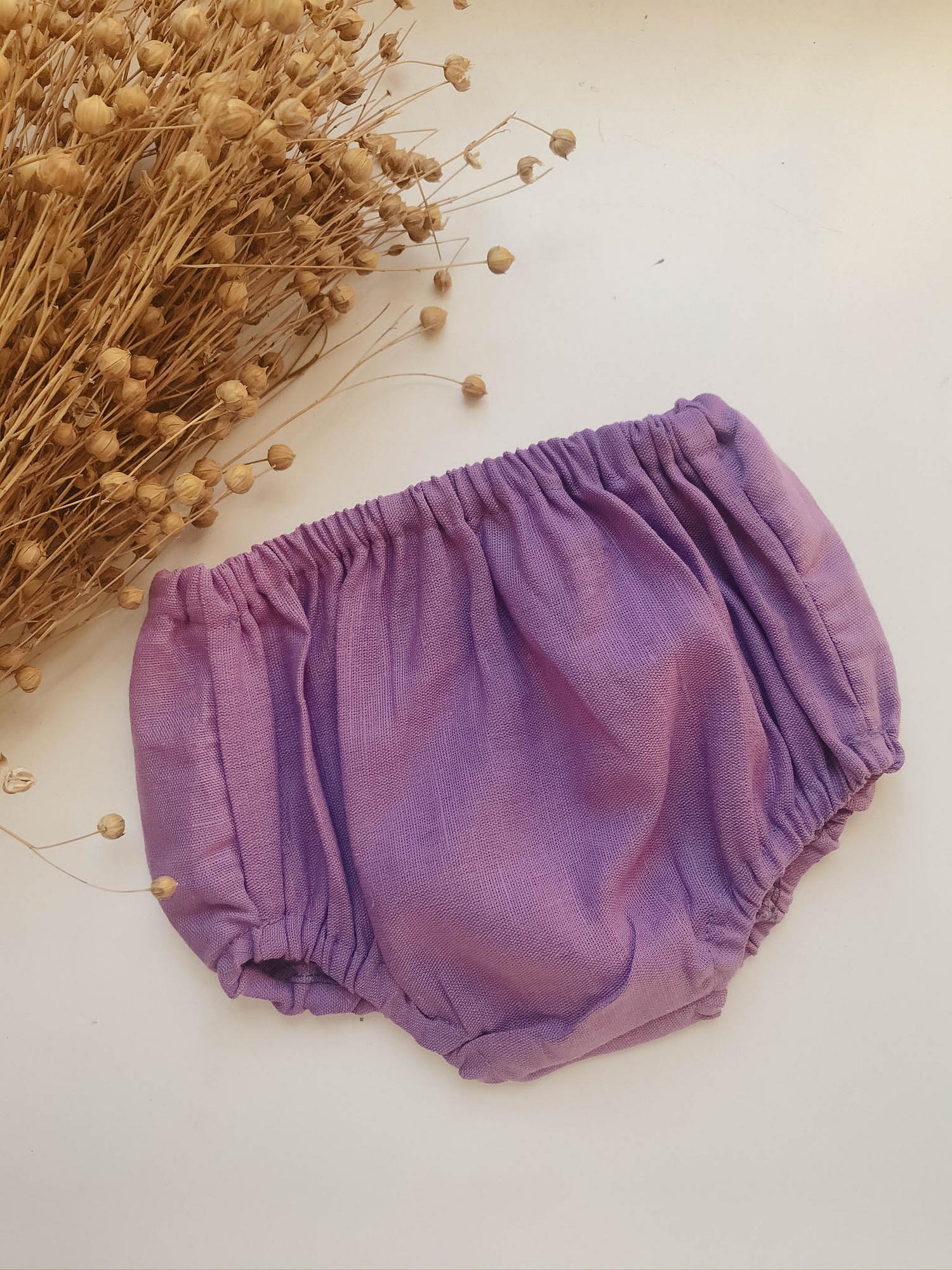 Трусы лён яркая лаванда