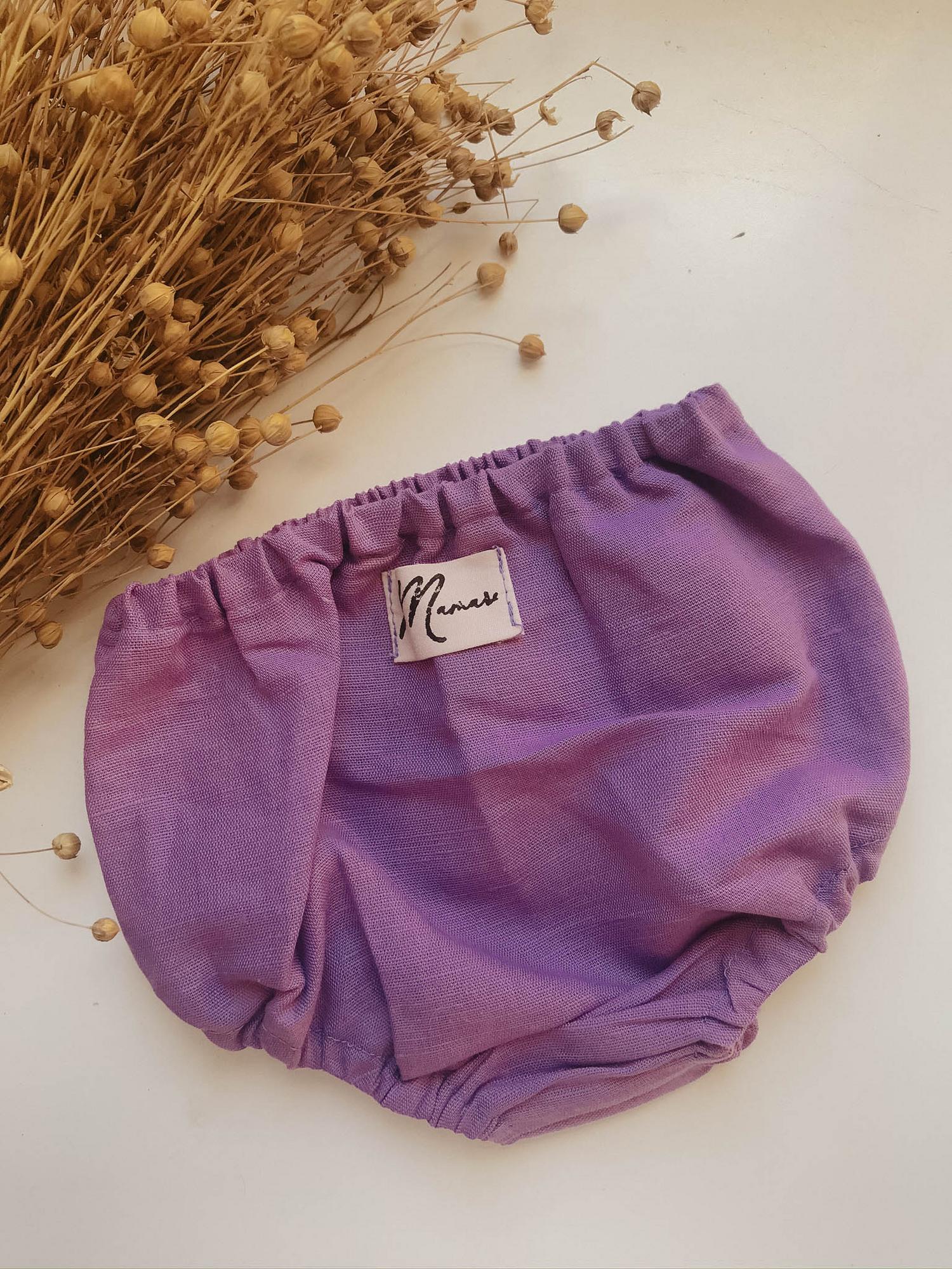 Трусы лён яркая лаванда