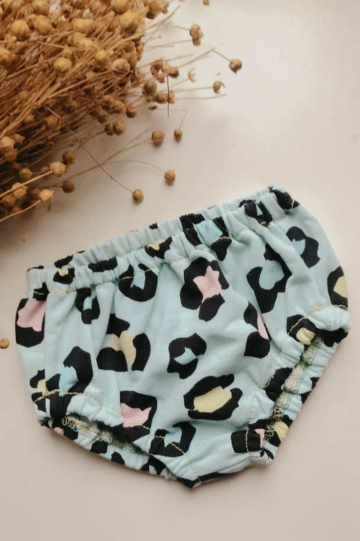 Трусы из хлопка лео мята (трикотаж)