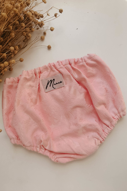 Трусы из хлопкового жаккарда розовый узор