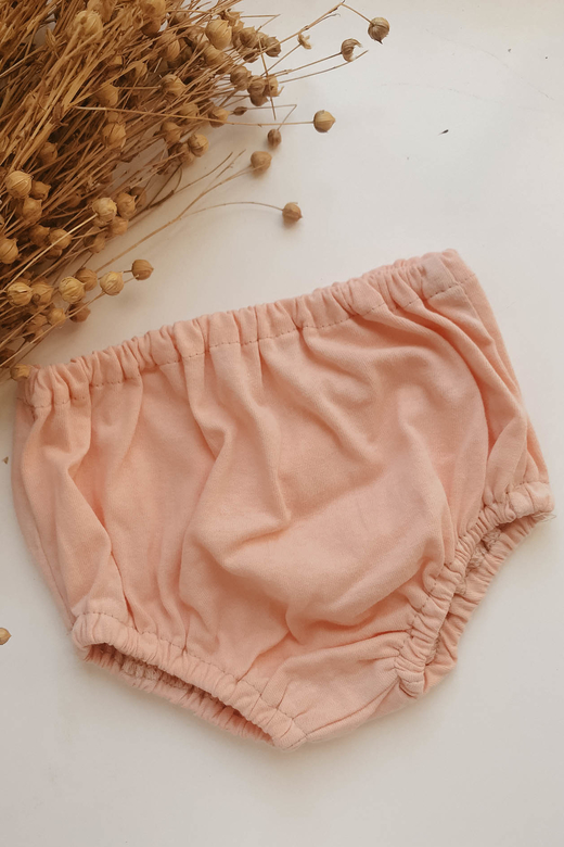 Трусы из хлопка персик (трикотаж)