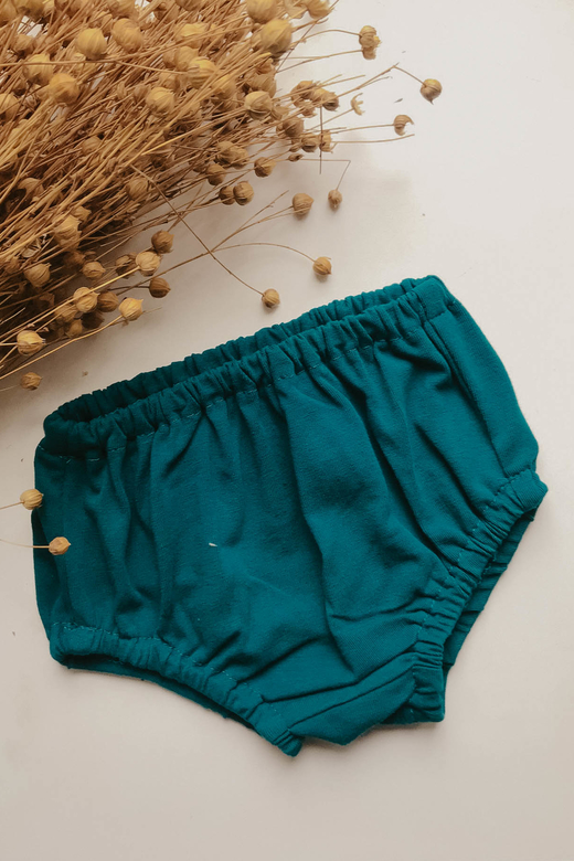 Трусы из хлопка темный изумруд (трикотаж)