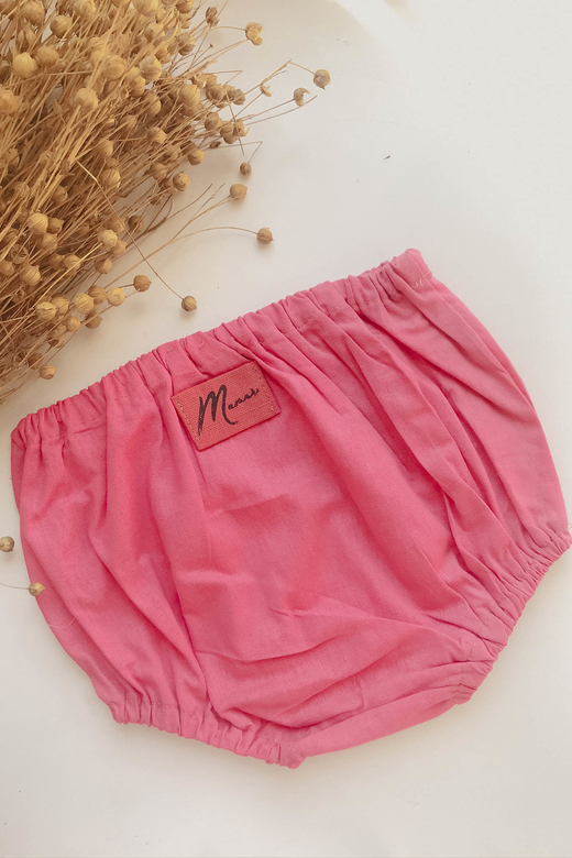 Трусы из хлопкового сатина фуксия