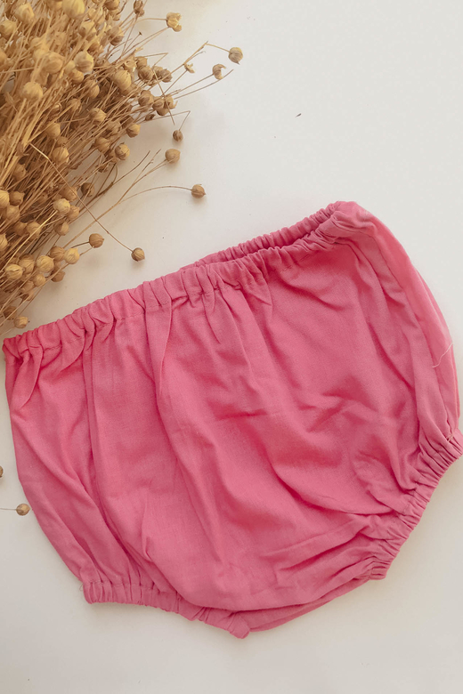 Трусы из хлопкового сатина фуксия