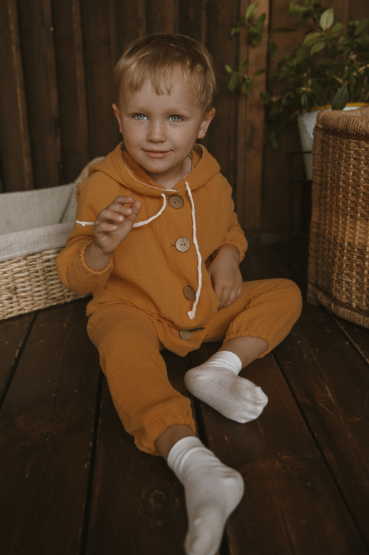 Комбинезон-гномик из муслина в ассортименте цветов