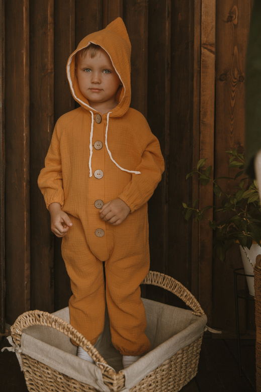 Комбинезон-гномик из муслина в ассортименте цветов