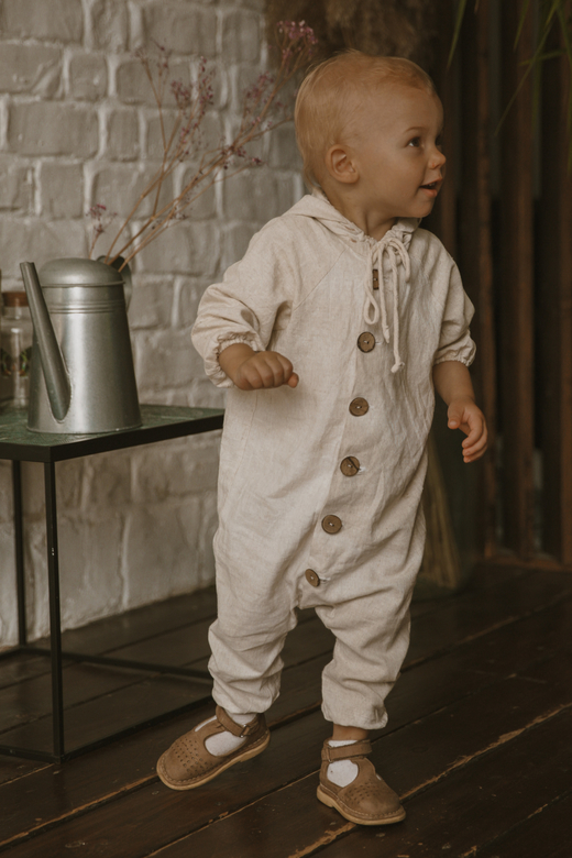 Комбинезон-гномик из льна натур