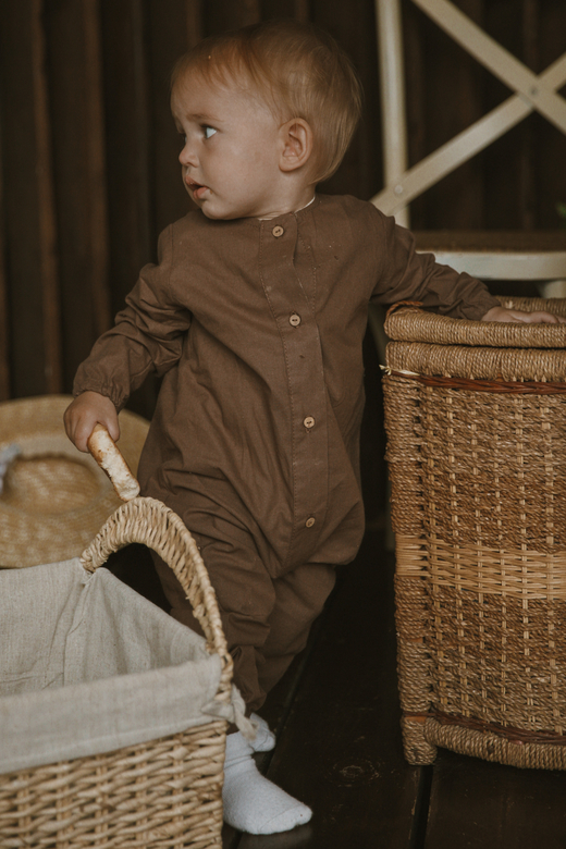 Комбинезон из хлопка шоколад