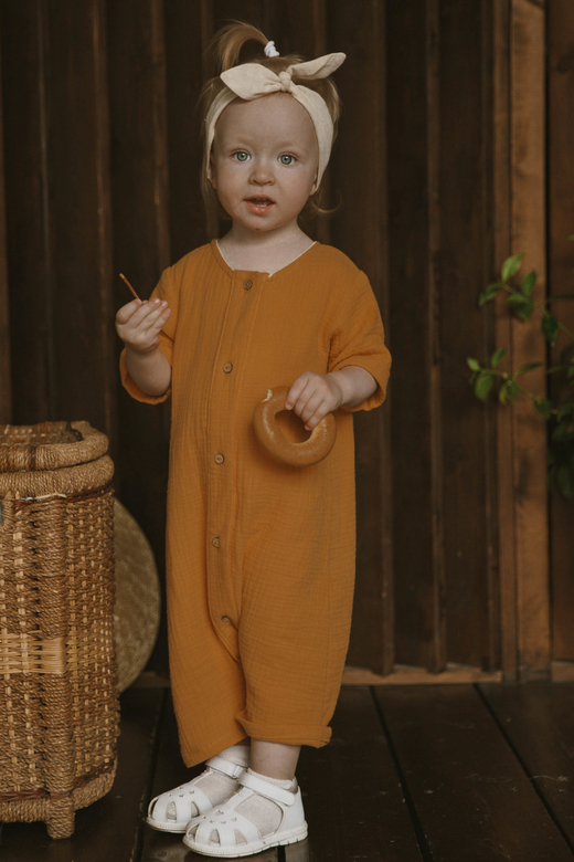 Песочник из муслина горчица