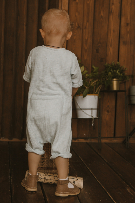 Песочник из муслина небесно-голубой