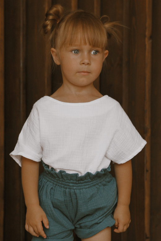 Футболка унисекс из муслина белая