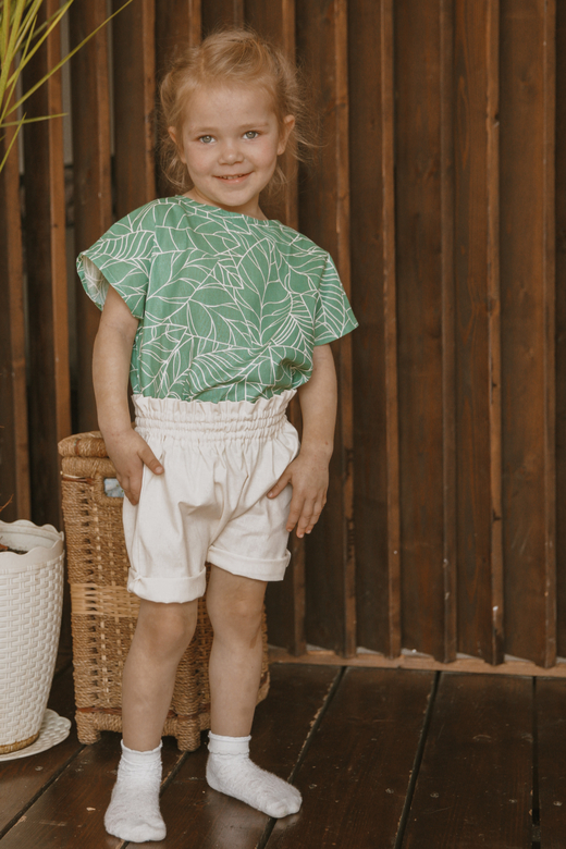 Шорты-блумеры унисекс из хлопка натур