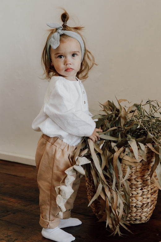 Штаны унисекс из плотного полульна кемел