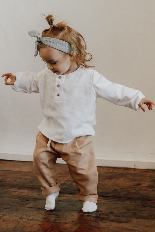 Штаны унисекс из плотного полульна кемел