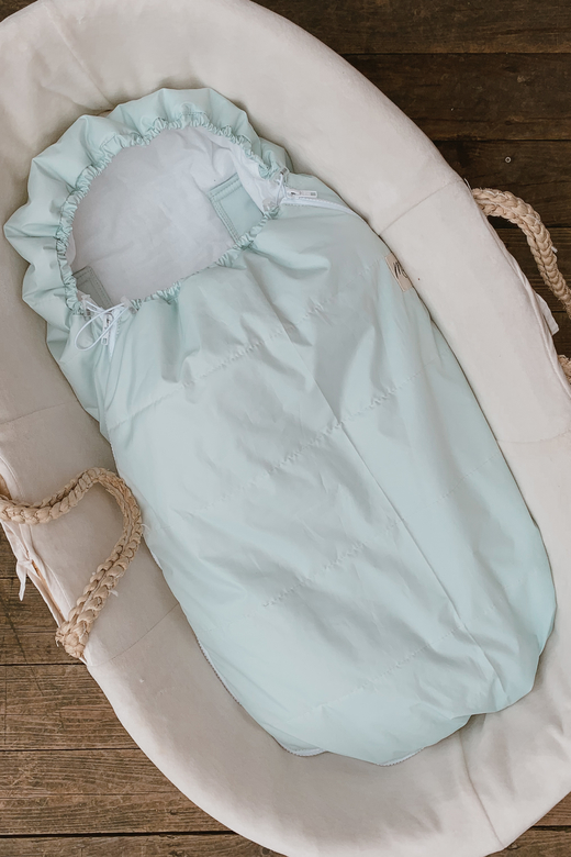 Конверт в коляску небесно-голубой осень/зима