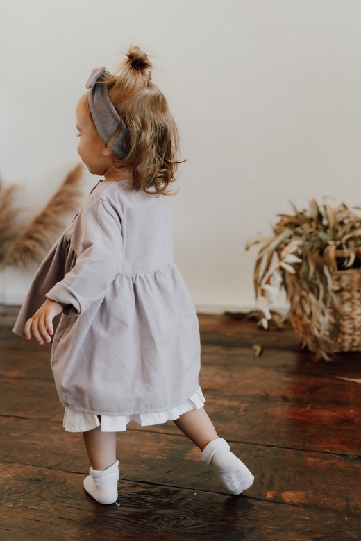 Платье ELLIE теплый хлопок лаванда