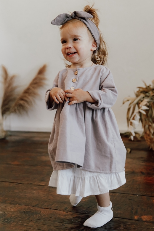 Платье ELLIE теплый хлопок лаванда