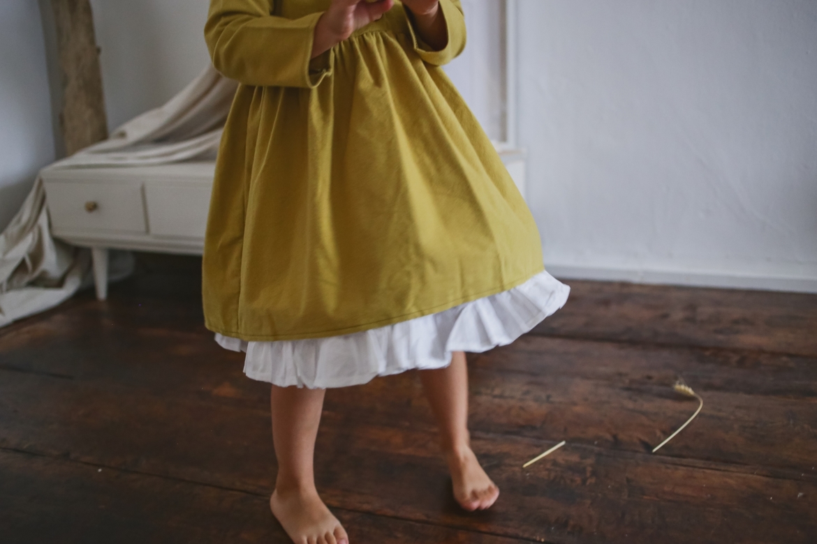 Платье ELLIE теплый хлопок фисташка