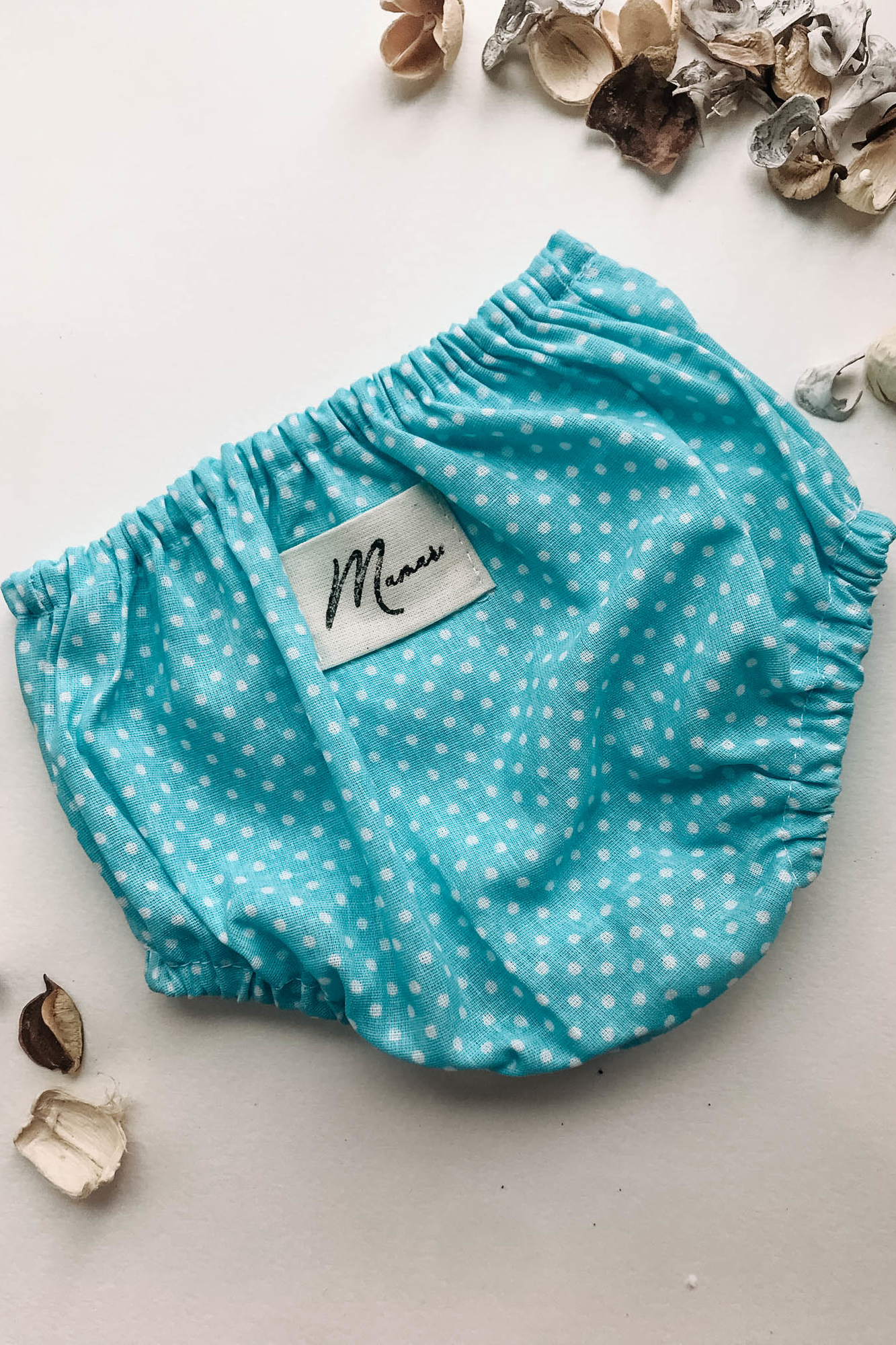 Трусы из хлопка горох на голубом