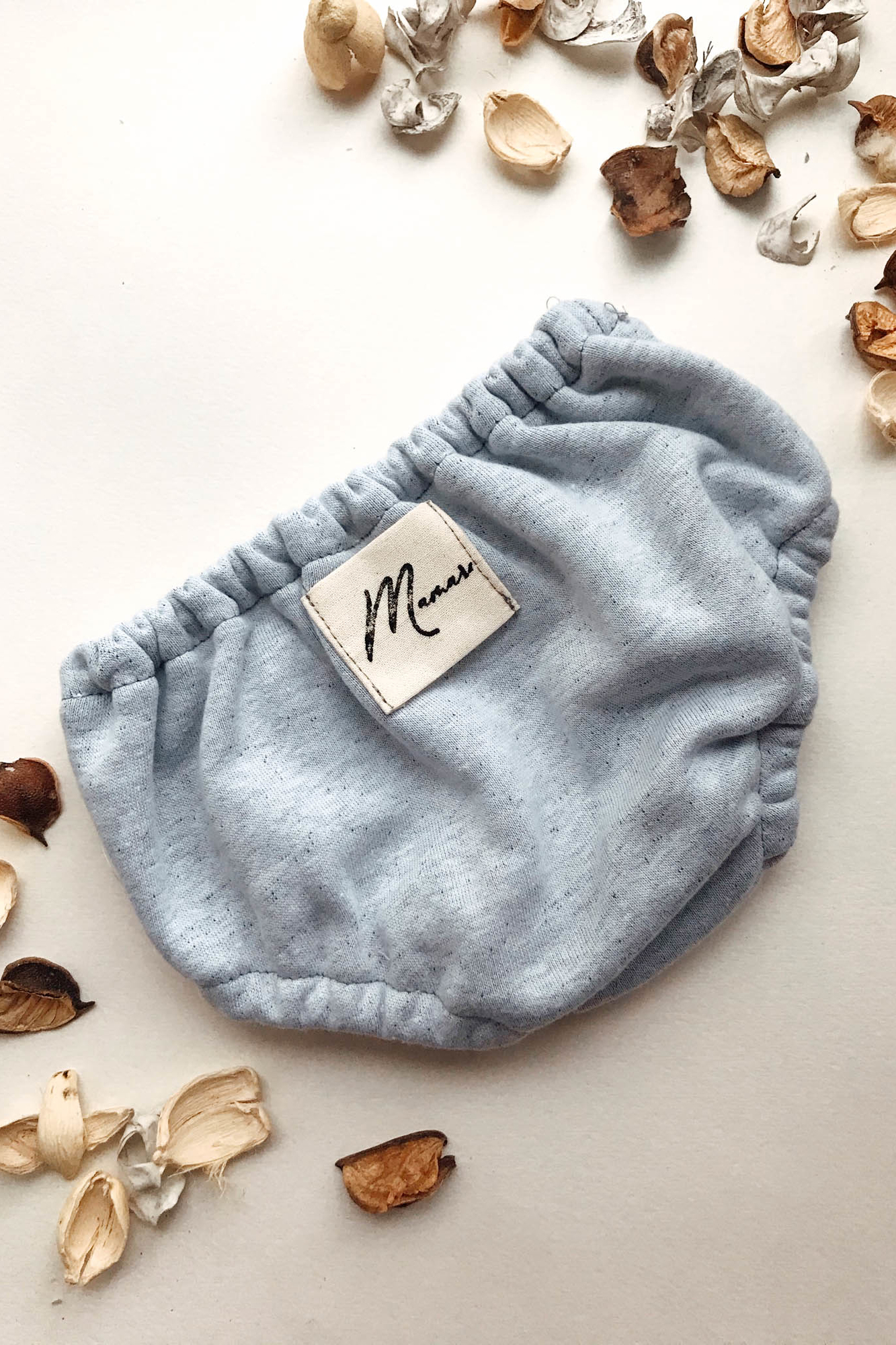 Трусы из петельного футера серый меланж