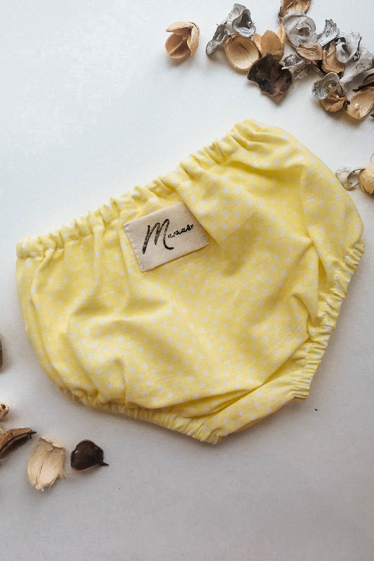 Трусы из хлопка горох на желтом