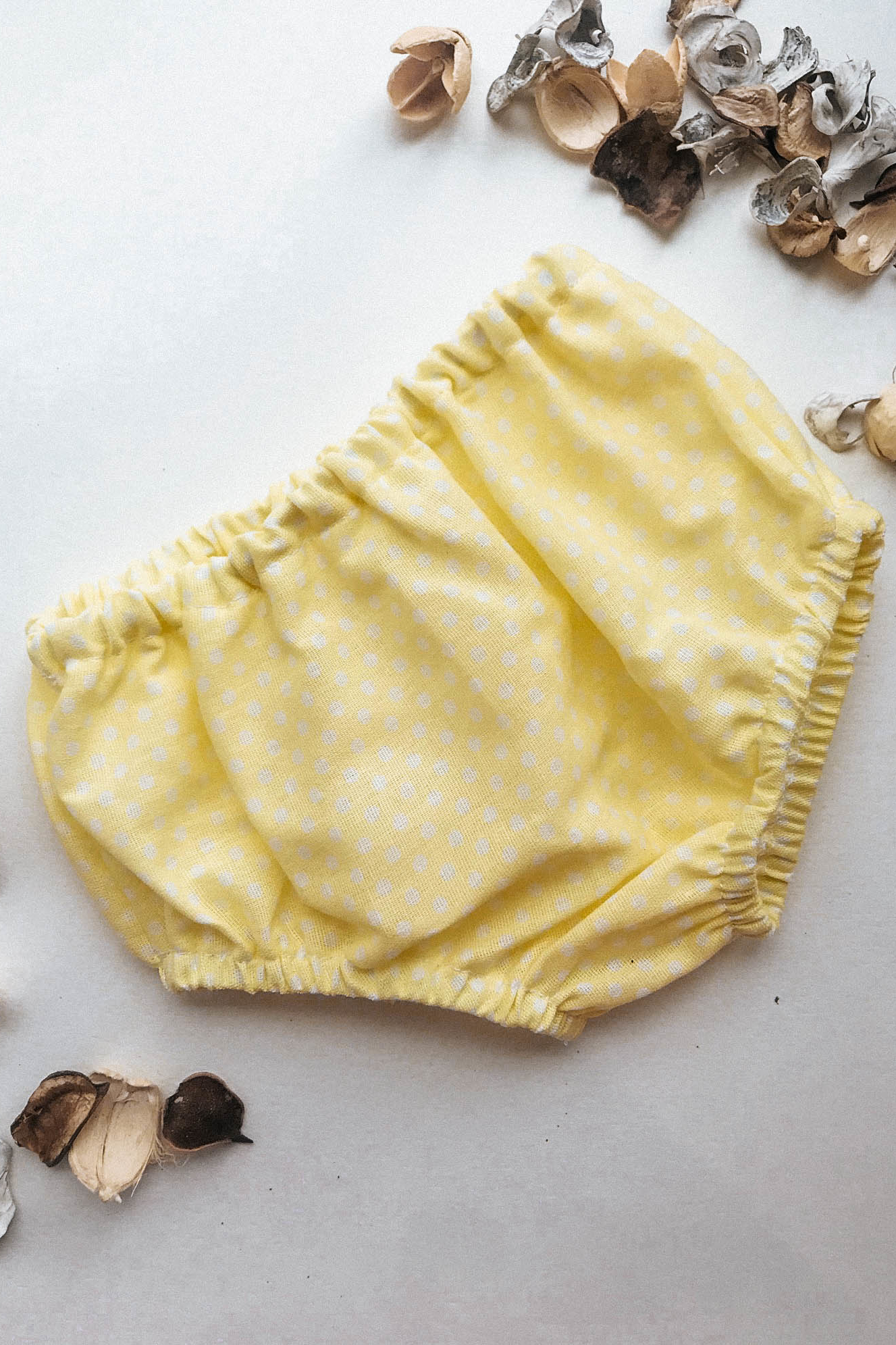 Трусы из хлопка горох на желтом