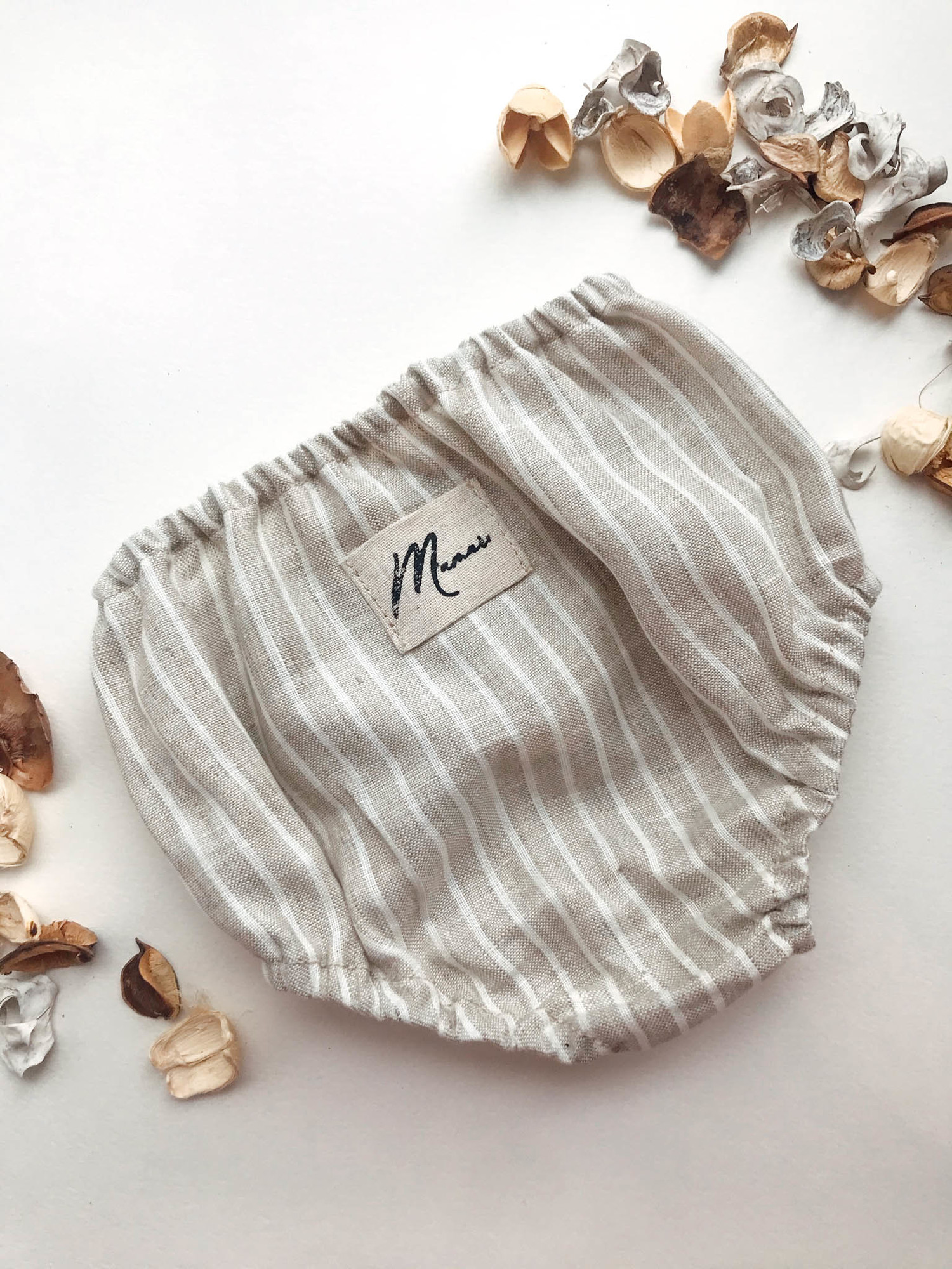 Трусы лён полоска