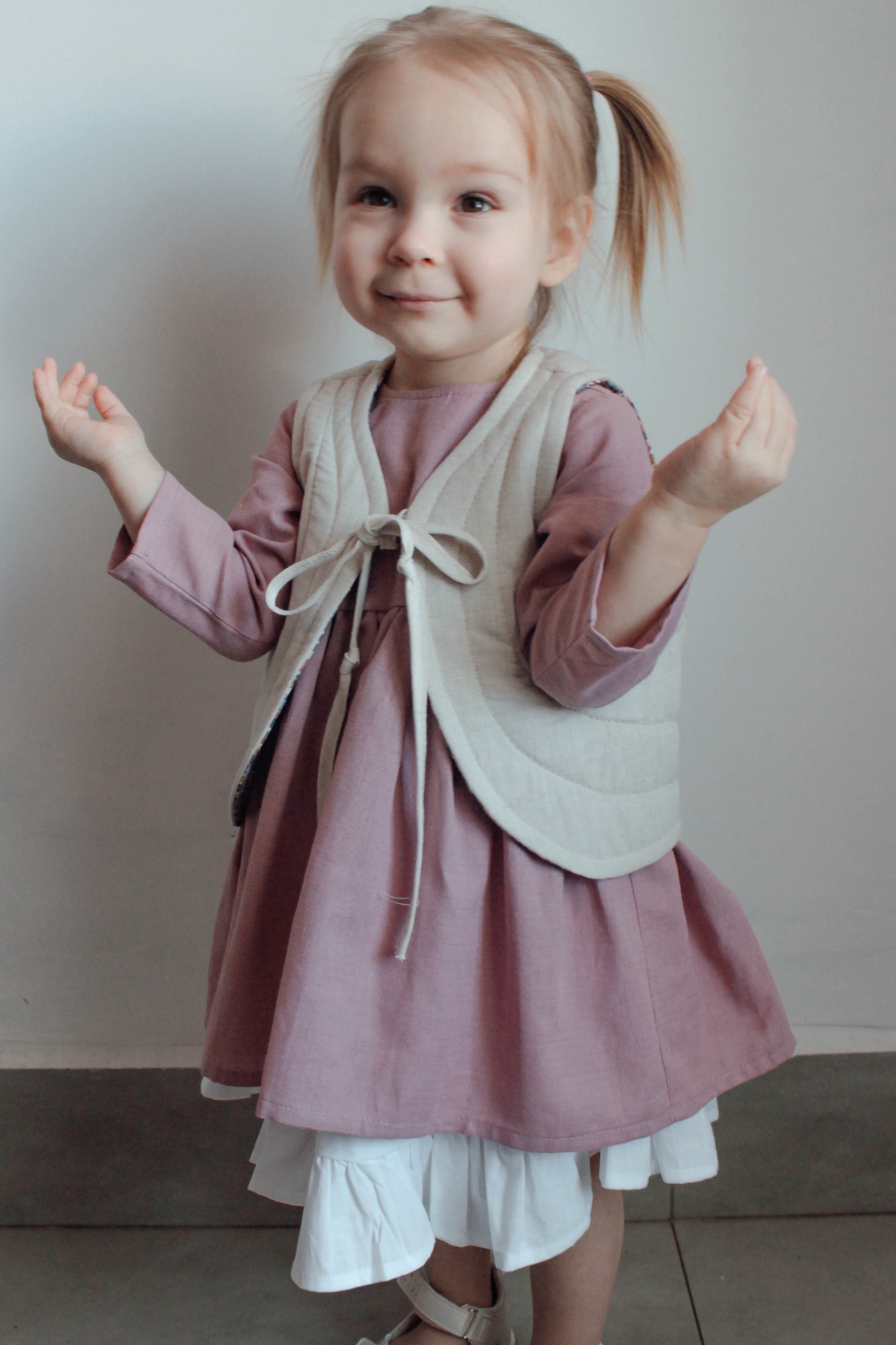 Жилет двухсторонний лён