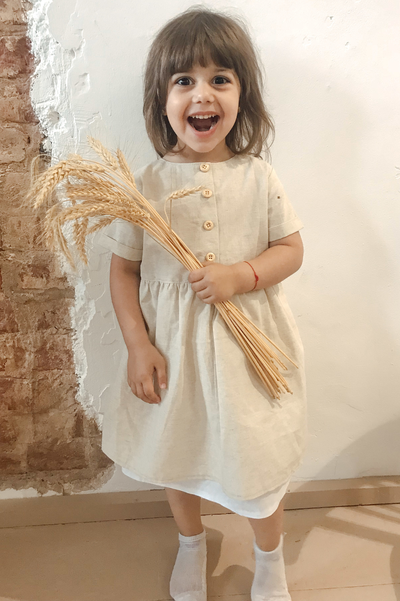 Платье AMELI лён натур