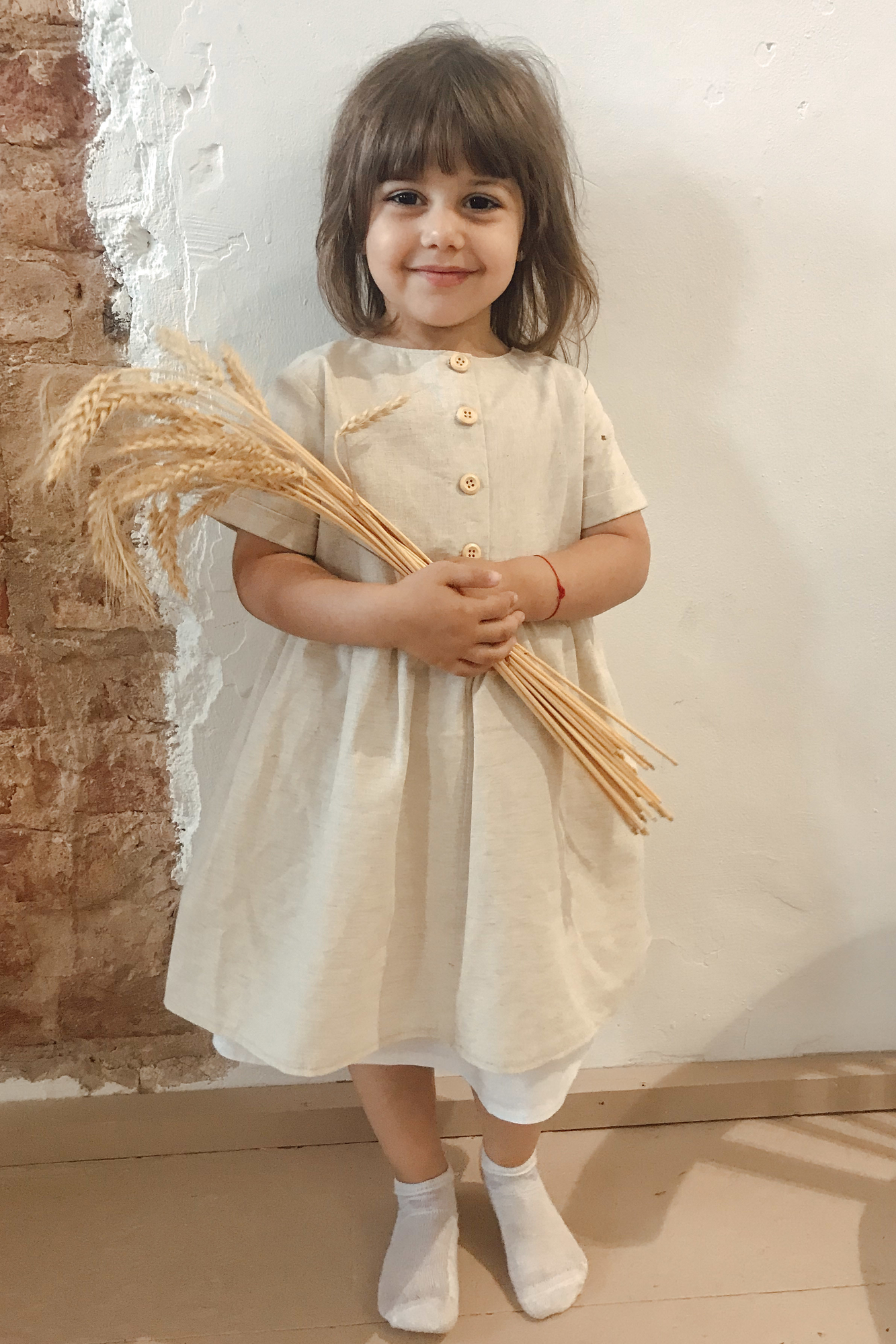 Платье AMELI лён натур