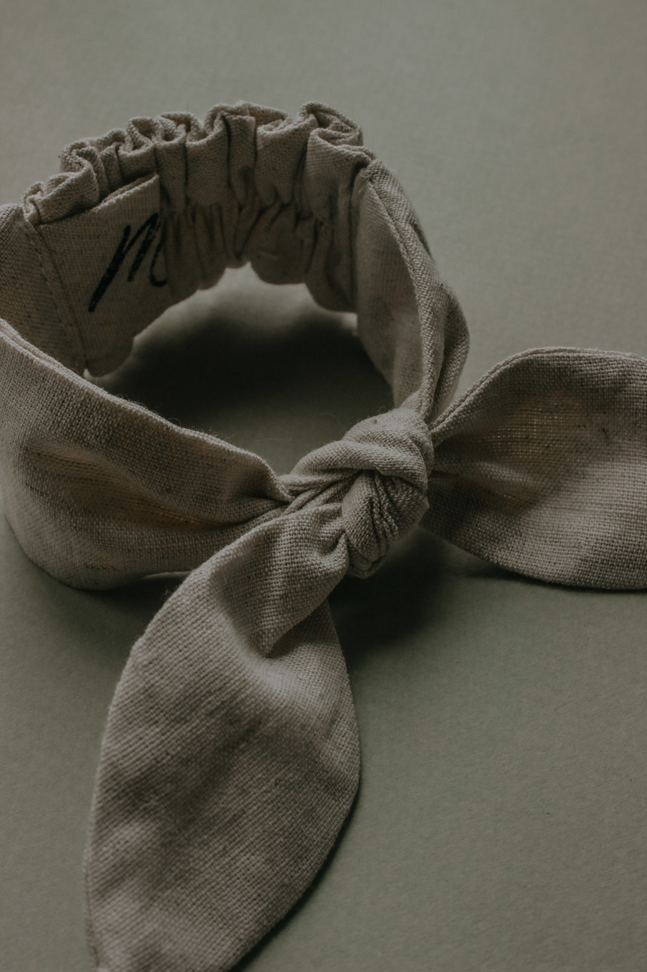 Резинка для волос на пучок лён натур