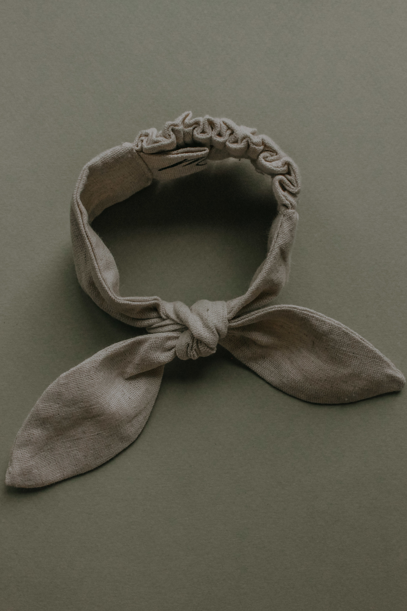 Резинка для волос на пучок лён натур