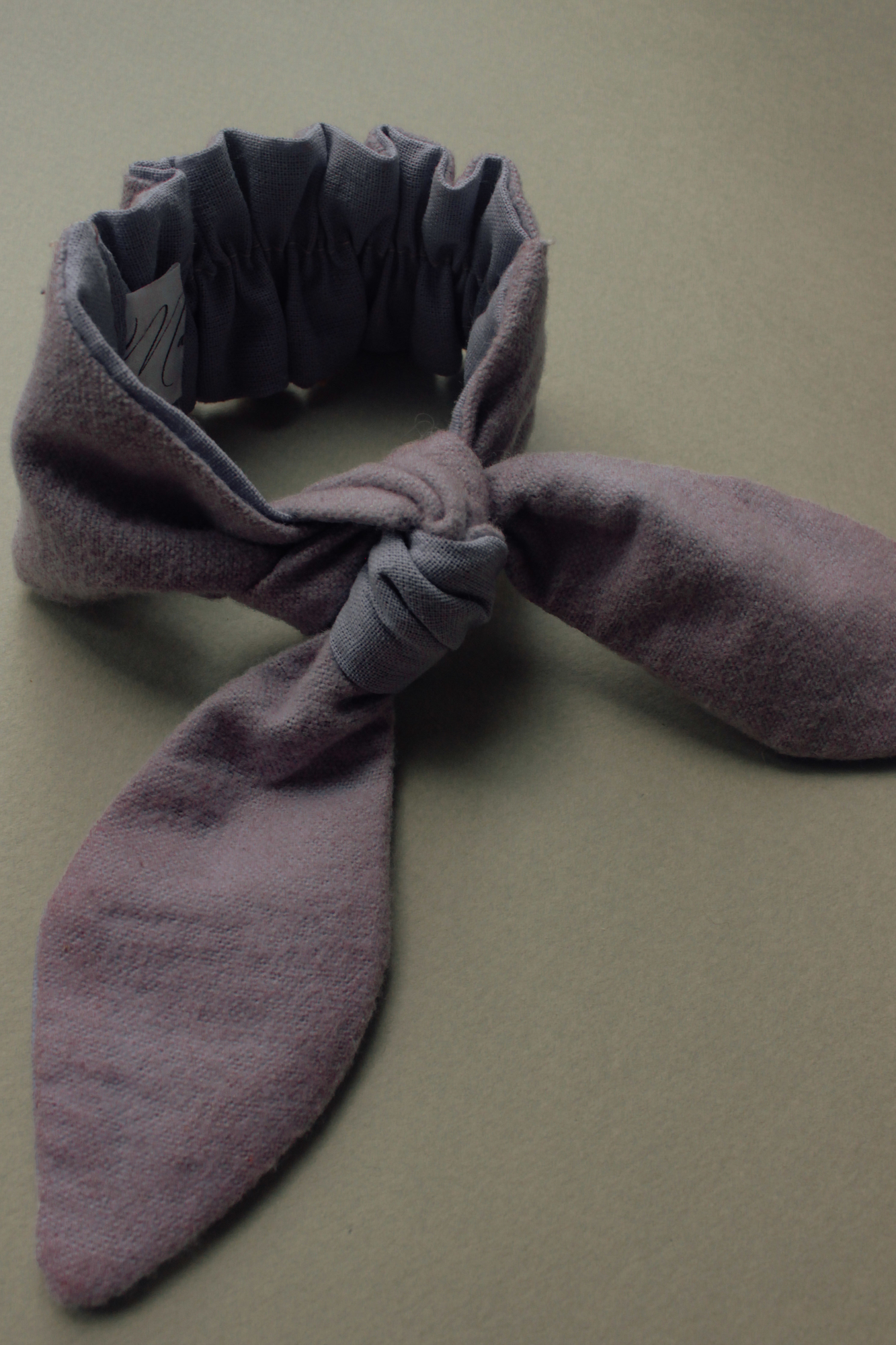 Резинка для волос на пучок тёплый хлопок лаванда