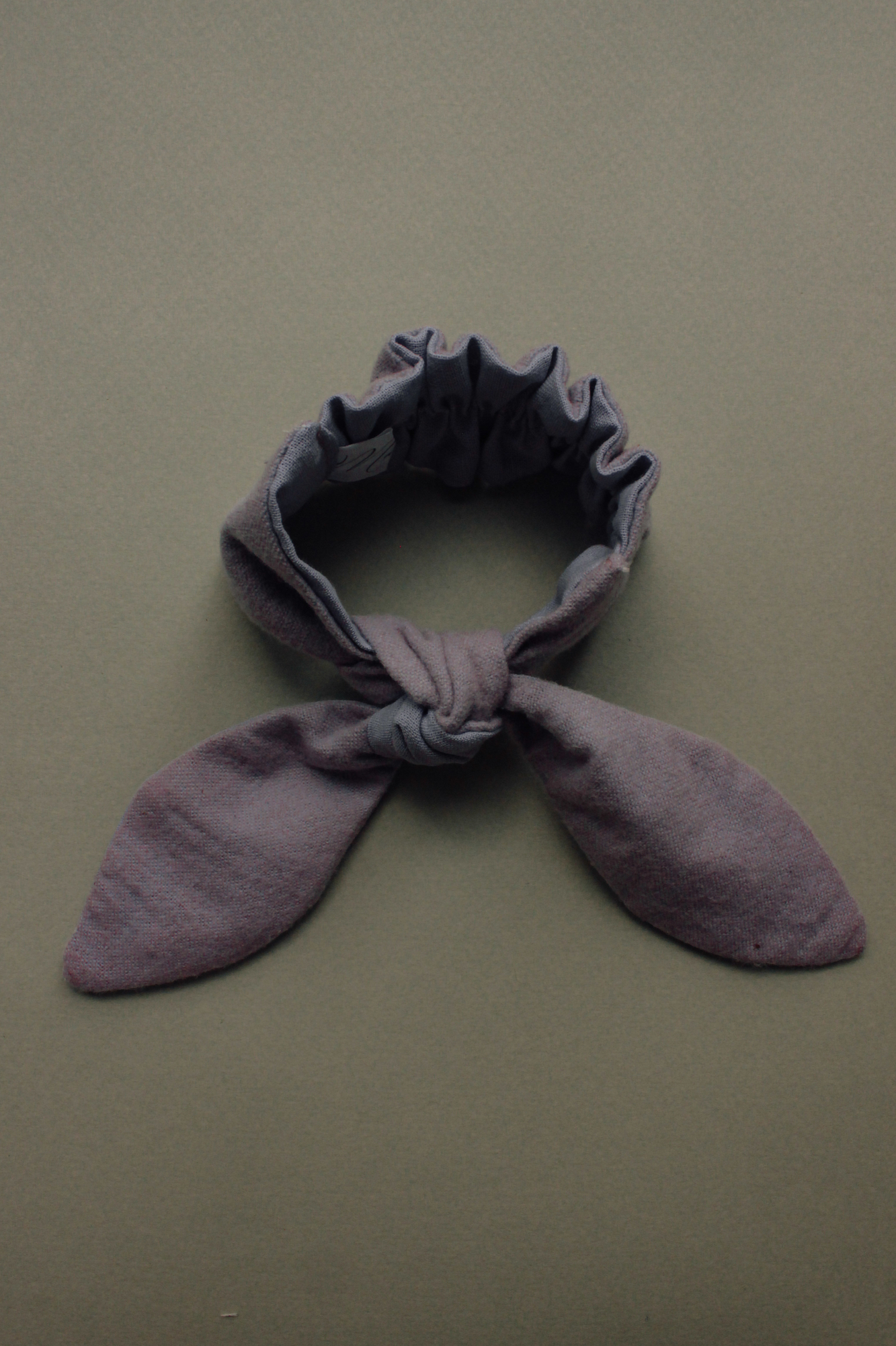 Резинка для волос на пучок тёплый хлопок лаванда