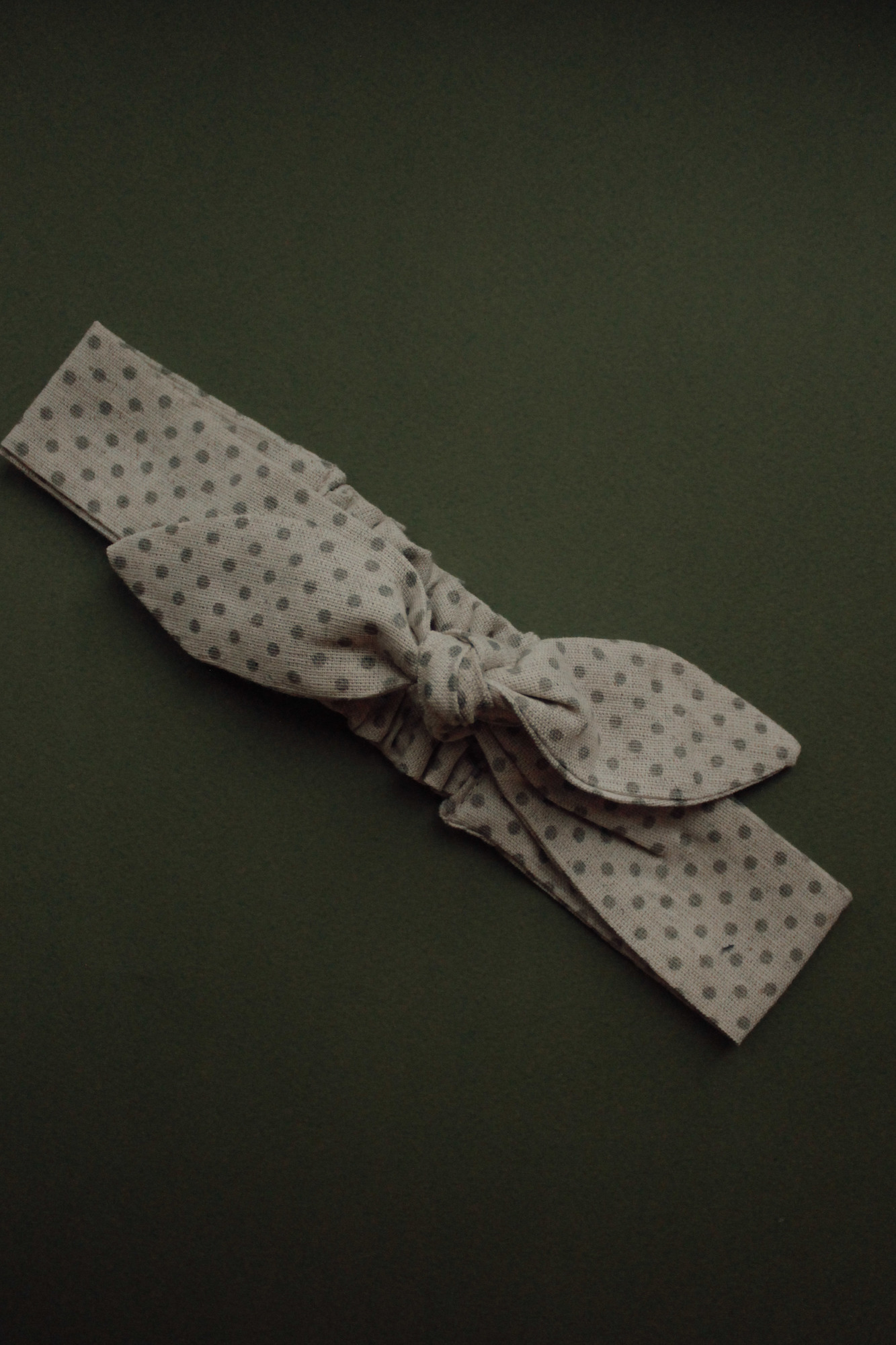 Повязка "солоха" лён мелкий горох на натуральном