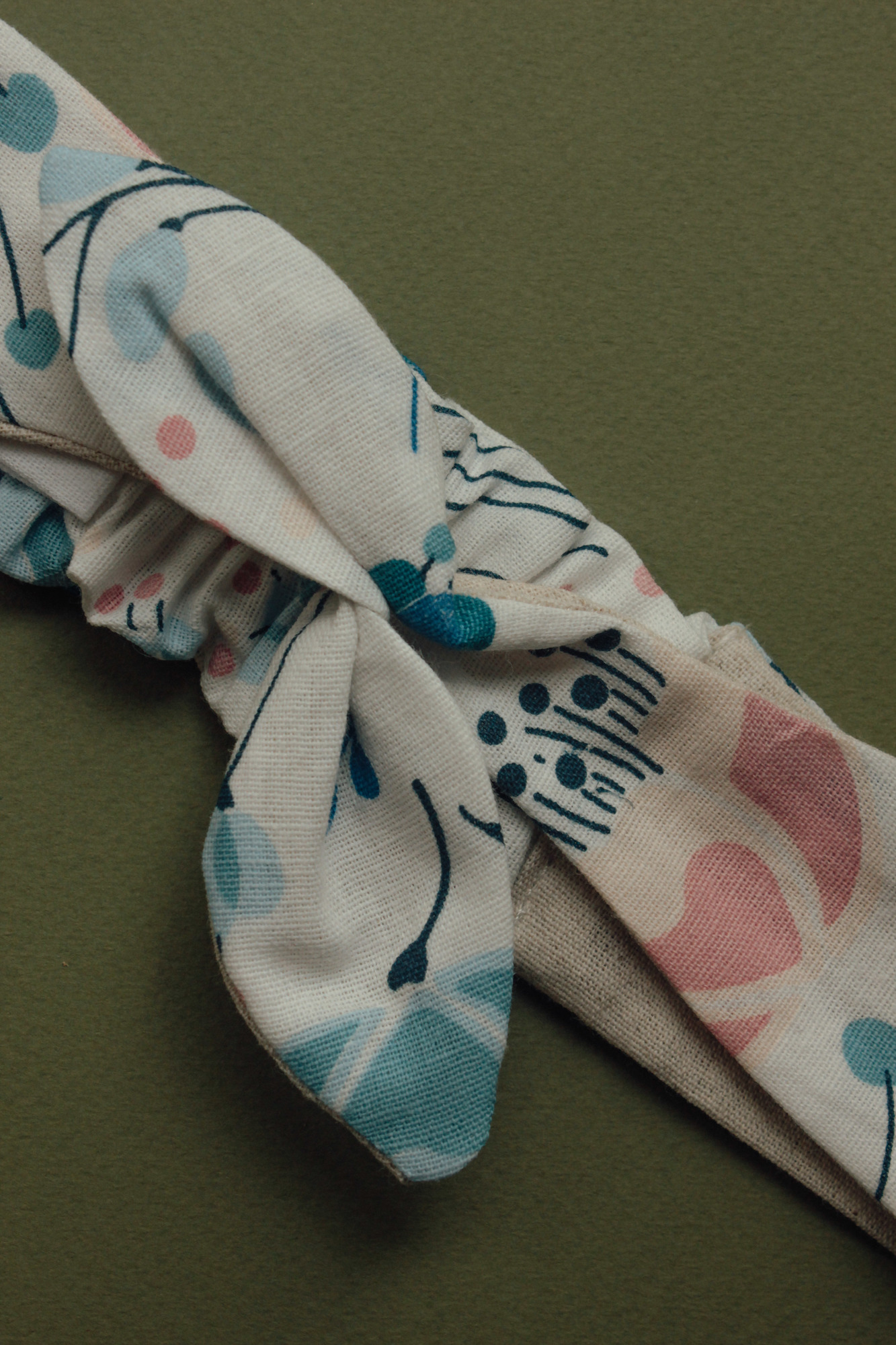 Повязка "солоха" лён поляна + натур