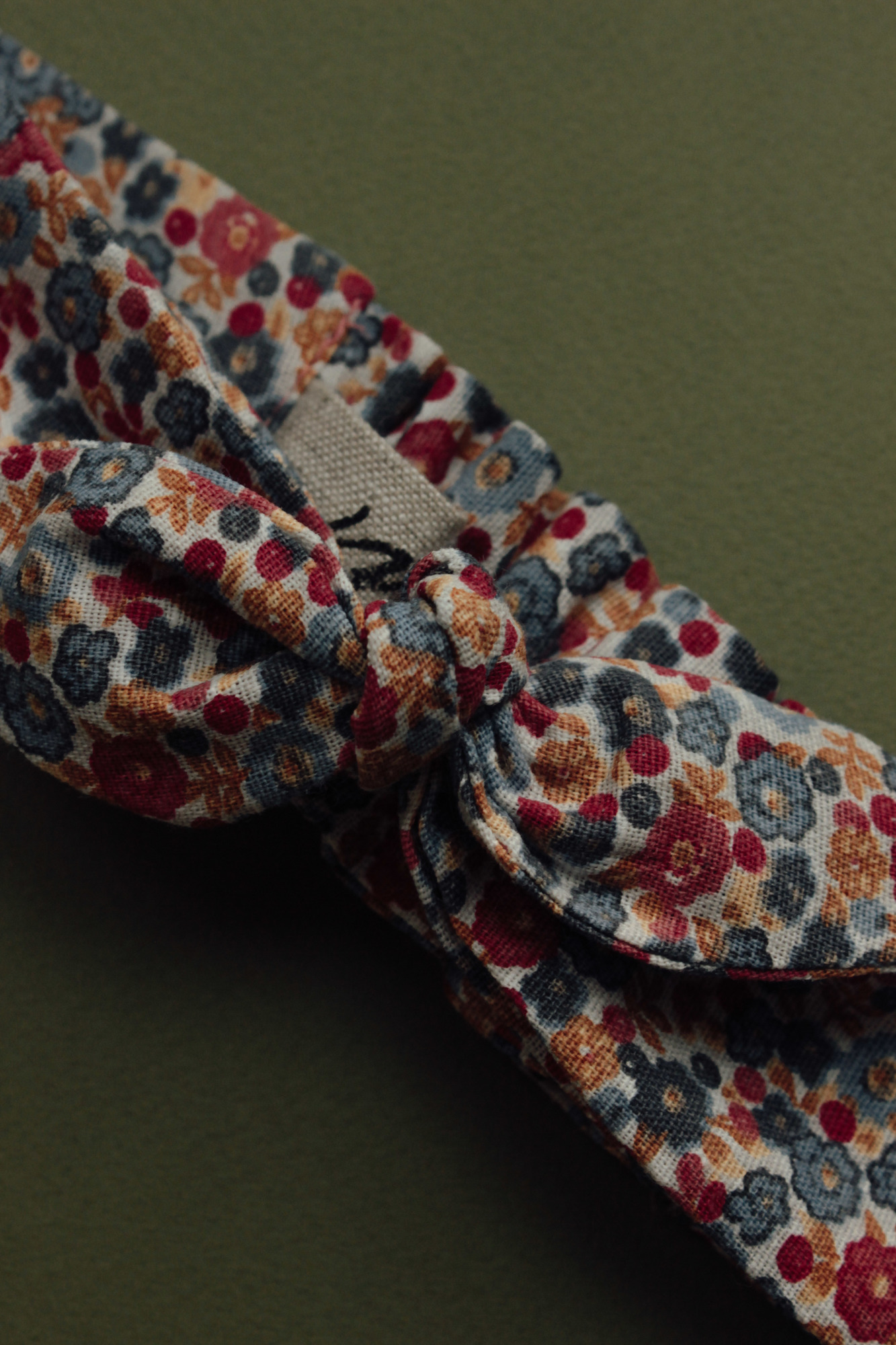 Повязка "солоха" лён цветочная поляна