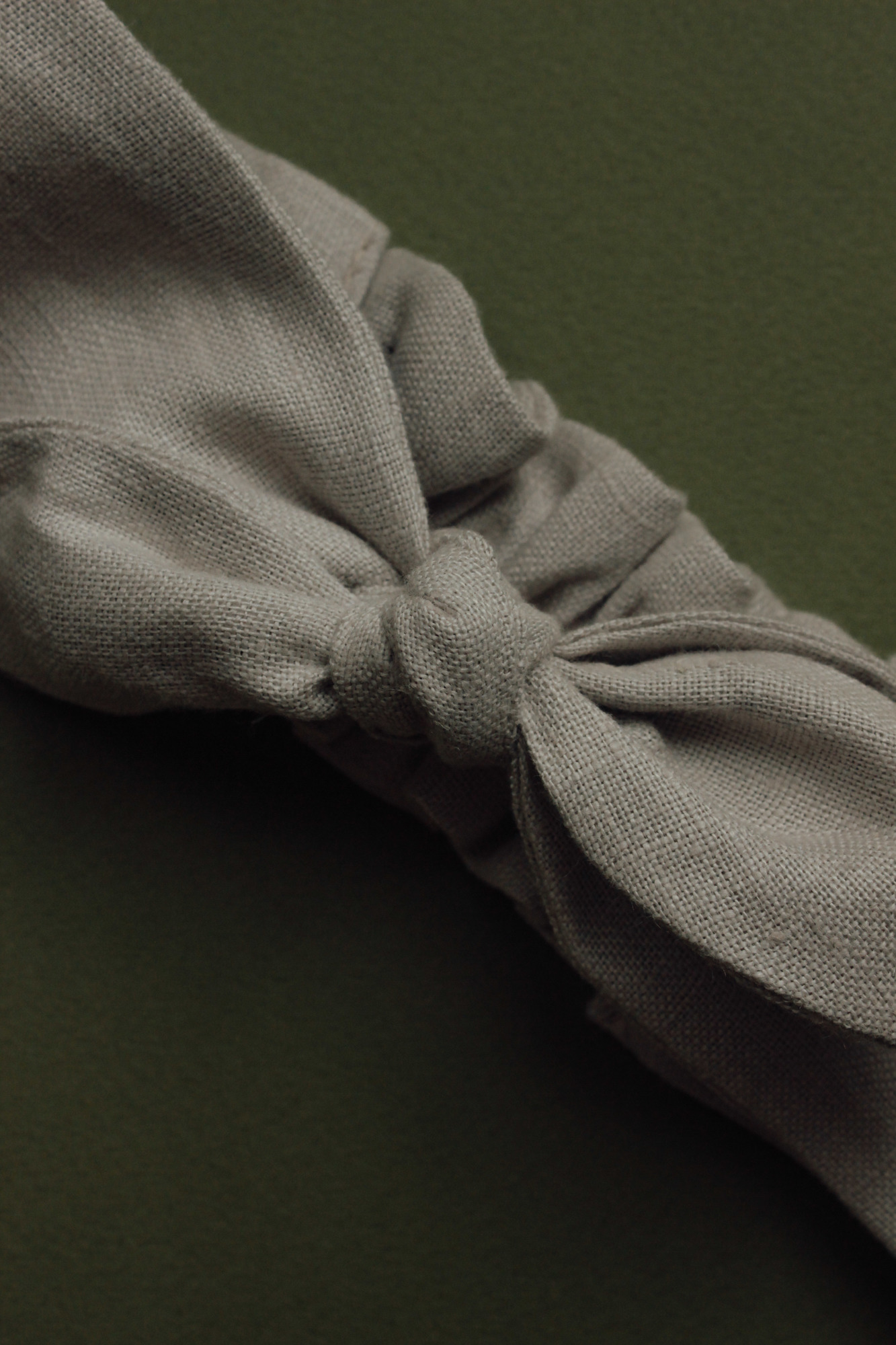 Повязка "солоха" лён умягчённый светло-серый