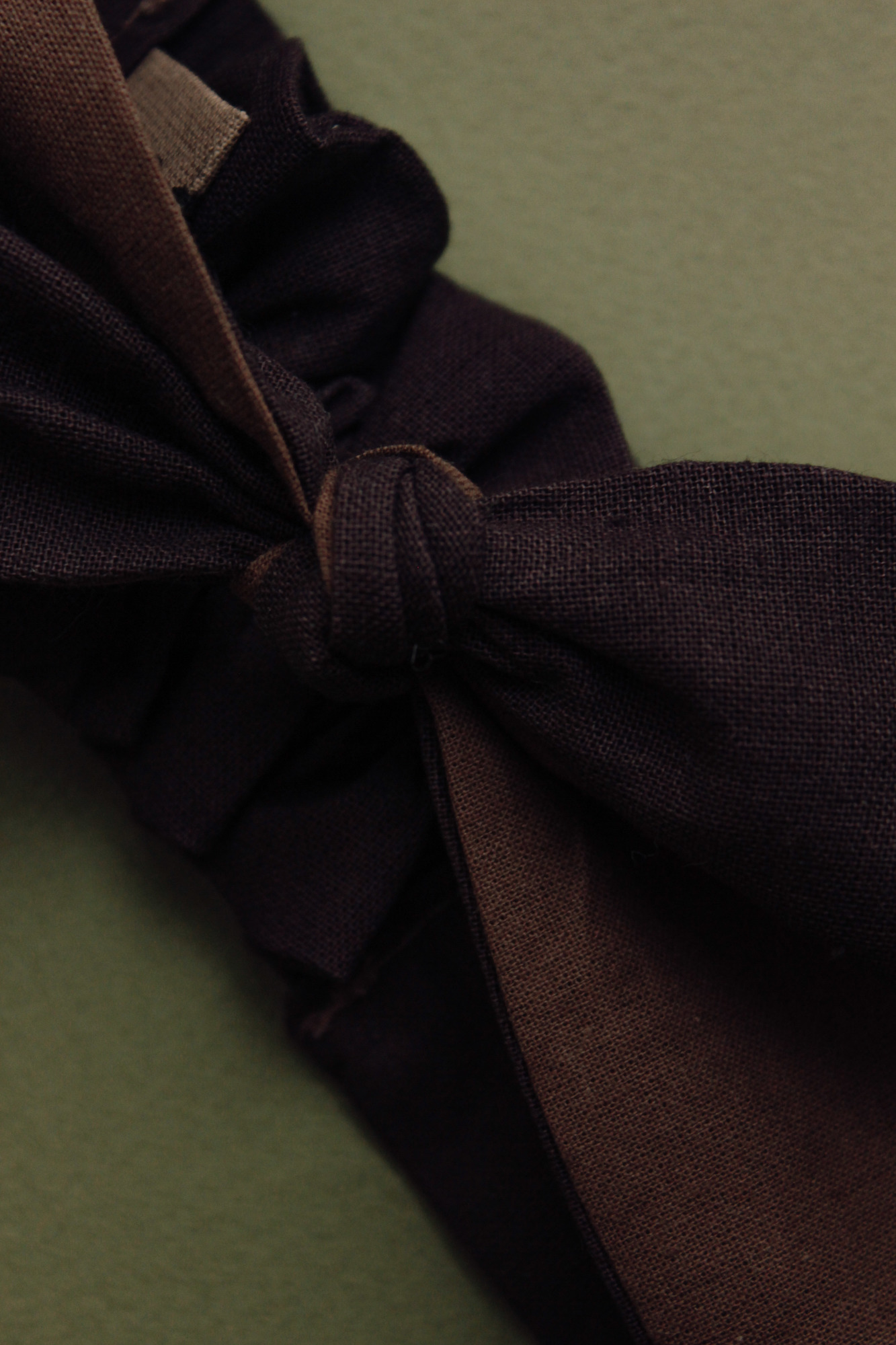 Повязка "солоха" хлопок мокка + баклажан