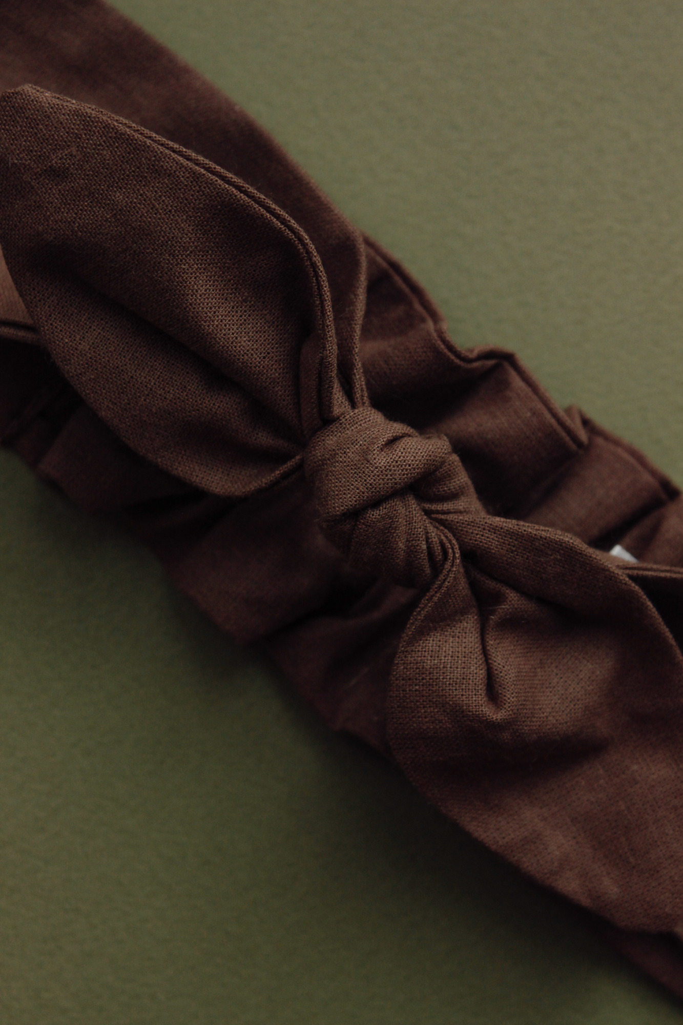 Повязка "солоха" хлопок шоколад