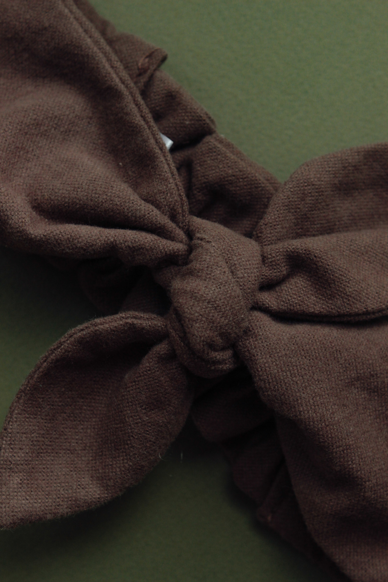 Повязка "солоха" теплый хлопок шоколад