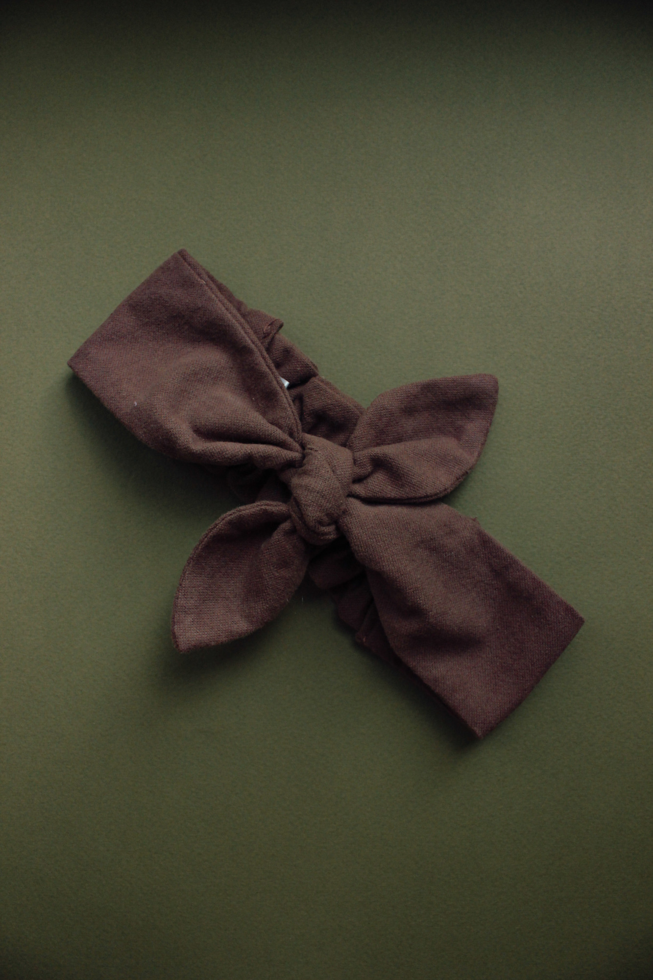 Повязка "солоха" теплый хлопок шоколад