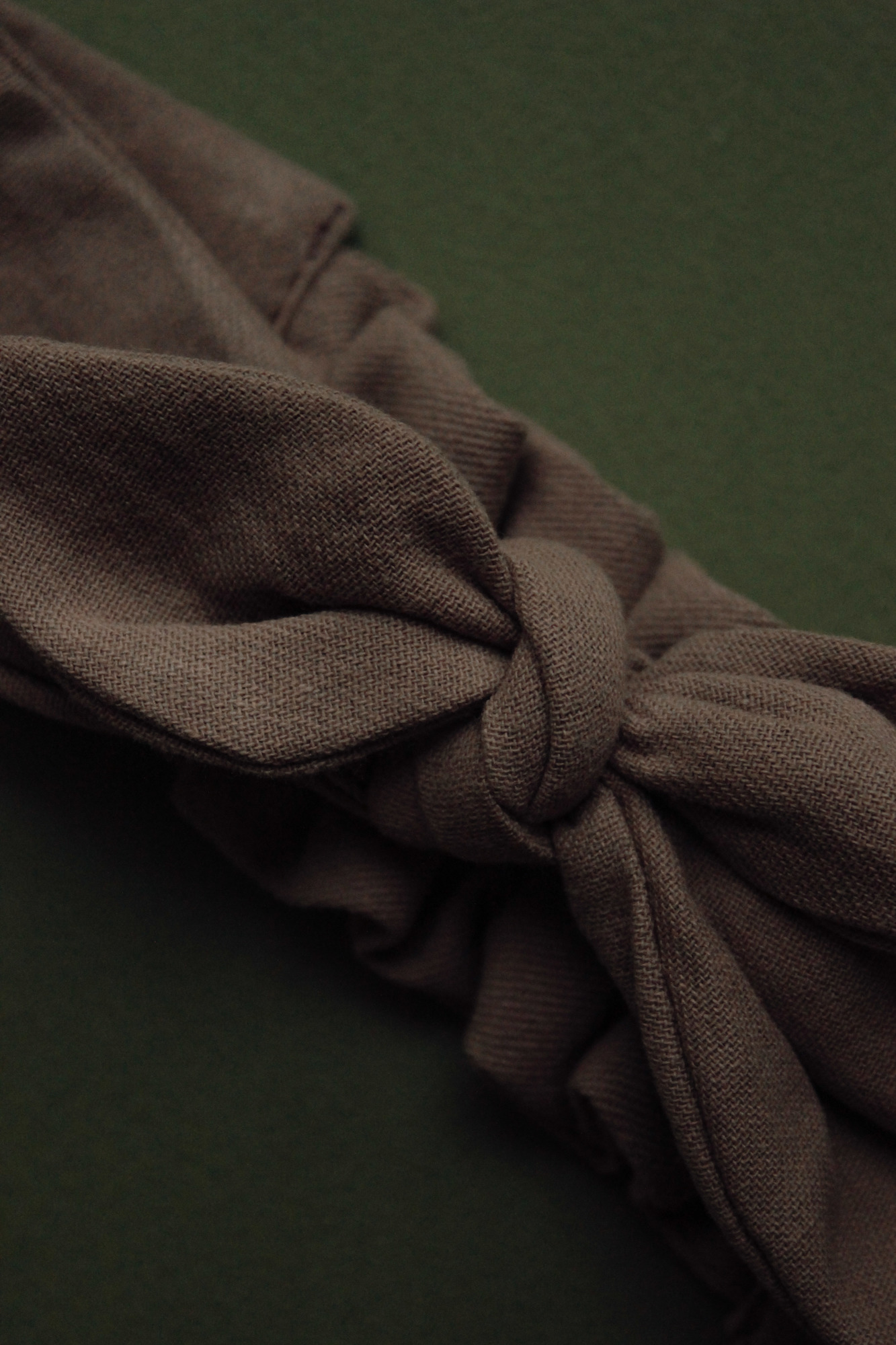 Повязка "солоха" плотный хлопок мокка