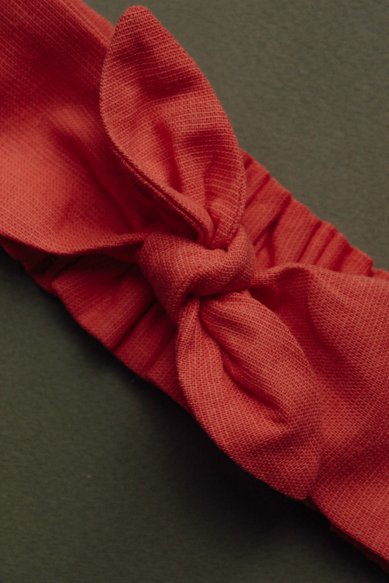 Повязка "солоха" лен морковный