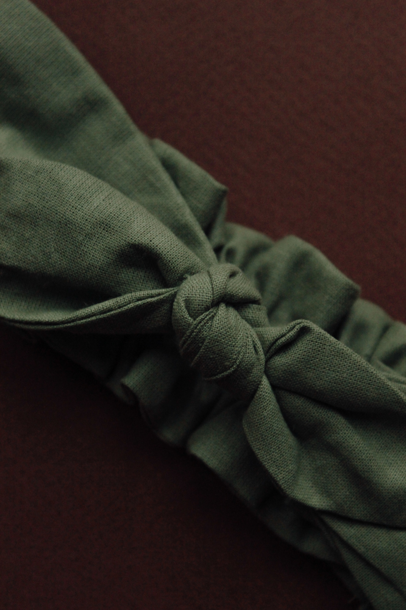 Повязка "солоха" хлопок зеленый