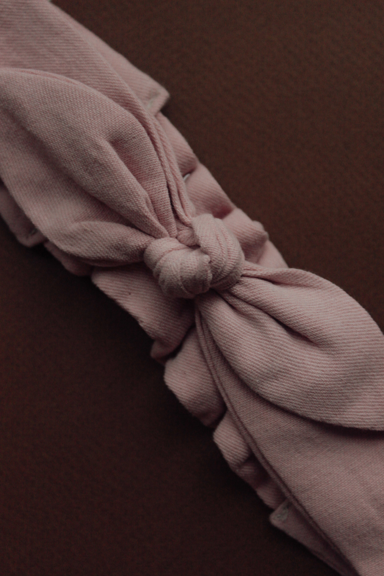 Повязка "солоха" плотный хлопок розовый