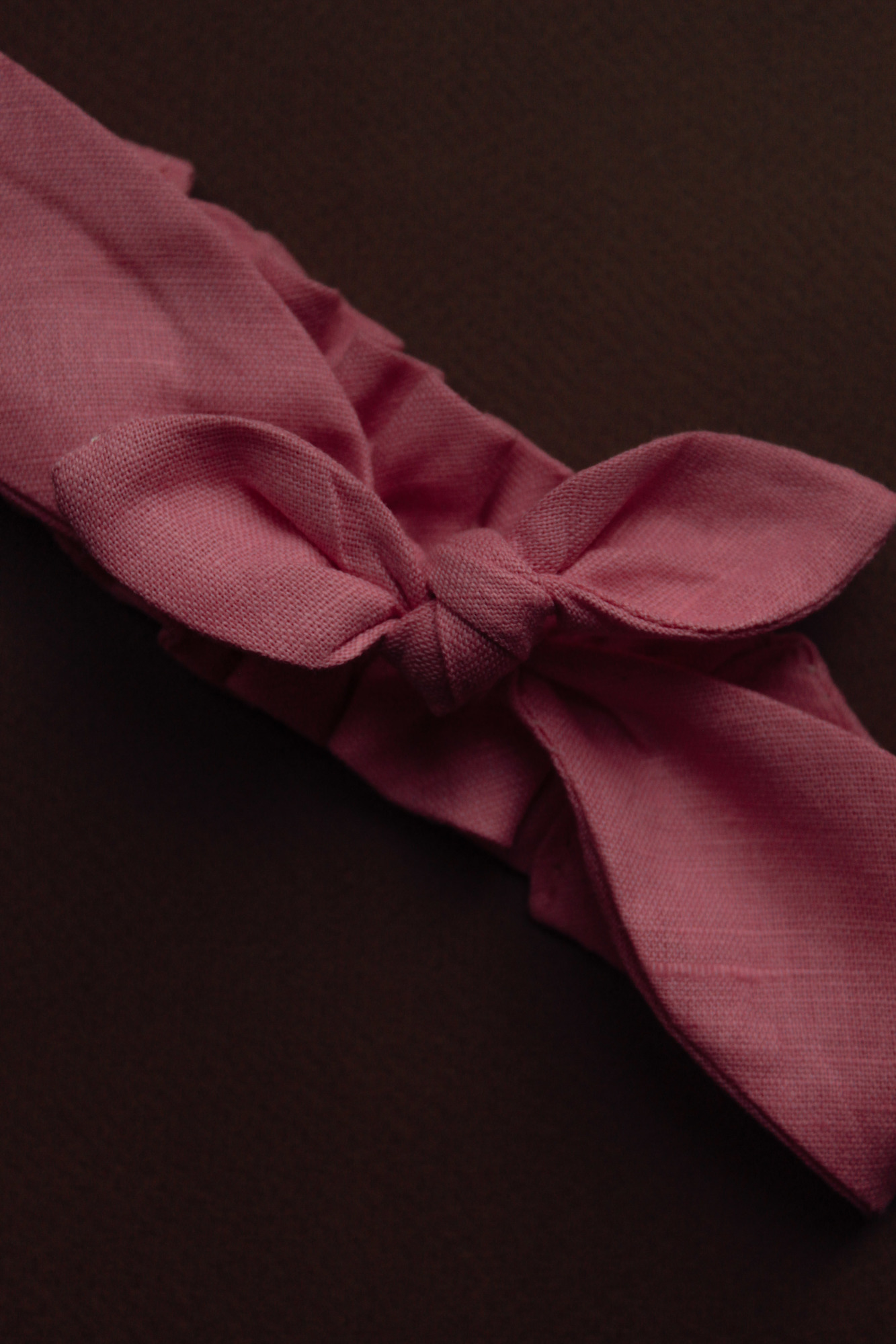 Повязка "солоха" лён нежно-розовый